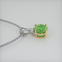 0.90 Ct. Gemstone Pendant, 14K Yellow & White 3