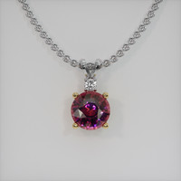 2.86 Ct. Gemstone Pendant, 18K Yellow & White 1