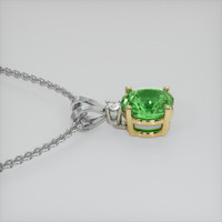 1.54 Ct. Gemstone Pendant, 18K Yellow & White 3