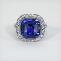 8.27 Ct. Blue Sapphire Ring, Platinum 950 1
