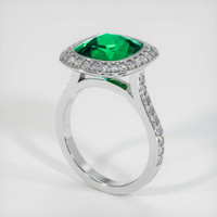 4.03 Ct. Emerald Ring, Platinum 950 2