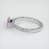0.48 Ct. Pink Sapphire Ring, Platinum 950 4