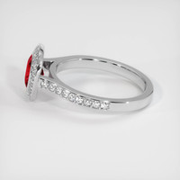 1.37 Ct. Ruby Ring, Platinum 950 4