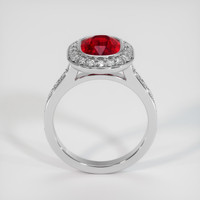 3.02 Ct. Ruby Ring, Platinum 950 3