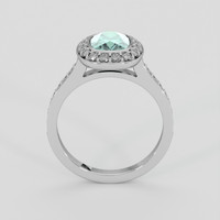 1.64 Ct. Bluish Green Sapphire Ring, Platinum 950 3