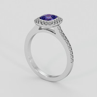 1.04 Ct. Bi Color Sapphire Ring, Platinum 950 2