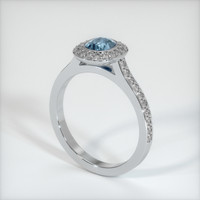 0.62 Ct. Sapphire Ring, Platinum 950 2