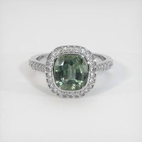 2.64 Ct. Sapphire Ring, Platinum 950 1