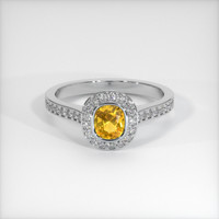 0.57 Ct. Sapphire Ring, Platinum 950 1