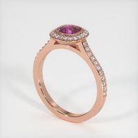 0.68 Ct. Sapphire Ring, 14K Rose Gold 2