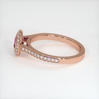 0.68 Ct. Sapphire Ring, 14K Rose Gold 4
