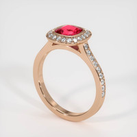 1.21 Ct. Sapphire Ring, 14K Rose Gold 2