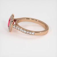 1.21 Ct. Sapphire Ring, 14K Rose Gold 4