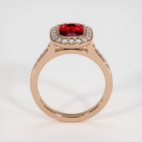 2.10 Ct. Ruby Ring, 14K Rose Gold 3