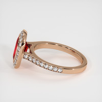 2.10 Ct. Ruby Ring, 14K Rose Gold 4