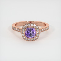 1.06 Ct. Sapphire Ring, 14K Rose Gold 1