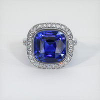 8.27 Ct. Blue Sapphire Ring, 10K White Gold 1
