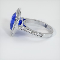 8.27 Ct. Blue Sapphire Ring, 10K White Gold 4