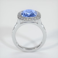 4.58 Ct. Blue Sapphire Ring, 10K White Gold 3
