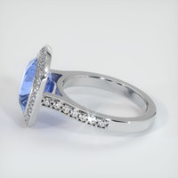 4.58 Ct. Blue Sapphire Ring, 10K White Gold 4