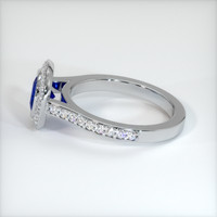 0.68 Ct. Blue Sapphire Ring, 10K White Gold 4