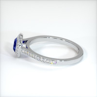0.65 Ct. Blue Sapphire Ring, 10K White Gold 4