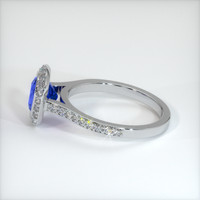 2.32 Ct. Blue Sapphire Ring, 10K White Gold 4