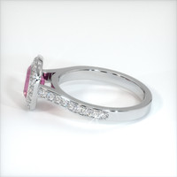 1.41 Ct. Pink Sapphire Ring, 10K White Gold 4