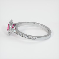 1.39 Ct. Pink Sapphire Ring, 10K White Gold 4