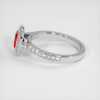 1.42 Ct. Ruby Ring, 10K White Gold 4