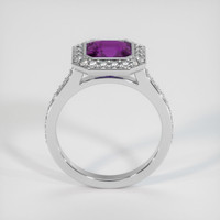 2.50 Ct. Purple Sapphire Ring, 10K White Gold 3