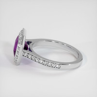 2.50 Ct. Purple Sapphire Ring, 10K White Gold 4