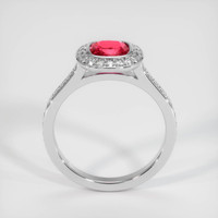 1.21 Ct. Padparadscha Sapphire Ring, 14K White Gold 3
