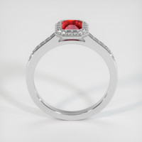 1.05 Ct. Ruby Ring, 14K White Gold 3