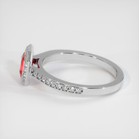 1.05 Ct. Ruby Ring, 14K White Gold 4