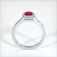 0.80 Ct. Ruby Ring, 14K White Gold 3