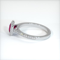 0.80 Ct. Ruby Ring, 14K White Gold 4