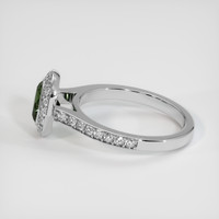 1.26 Ct. Green Sapphire Ring, 14K White Gold 4