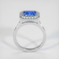 2.58 Ct. Sapphire Ring, 14K White Gold 3