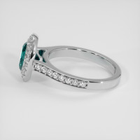 1.69 Ct. Greenish Blue Sapphire Ring, 14K White Gold 4