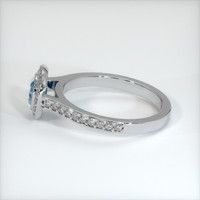 0.62 Ct. Sapphire Ring, 14K White Gold 4