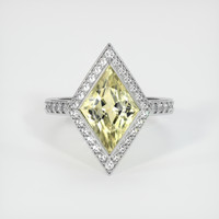 3.20 Ct. Sapphire Ring, 14K White Gold 1