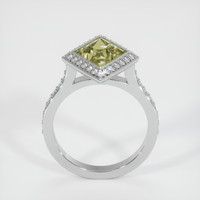 3.20 Ct. Sapphire Ring, 14K White Gold 3