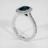 2.61 Ct. Sapphire Ring, 14K White Gold 2