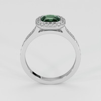 2.10 Ct. Greenish Blue Sapphire Ring, 14K White Gold 3