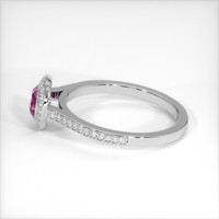 0.74 Ct. Sapphire Ring, 14K White Gold 4