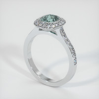 1.60 Ct. Sapphire Ring, 14K White Gold 2