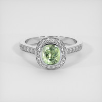 1.59 Ct. Sapphire Ring, 14K White Gold 1