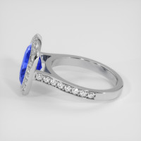 4.98 Ct. Blue Sapphire Ring, 18K White Gold 4