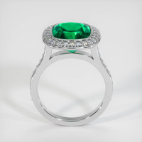 4.03 Ct. Emerald Ring, 18K White Gold 3